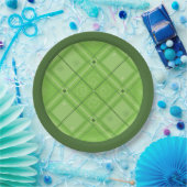 Dr. Seuss | St. Patrick's Day Kariert Pattern Pappteller (Party)