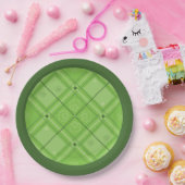 Dr. Seuss | St. Patrick's Day Kariert Pattern Pappteller (Party)