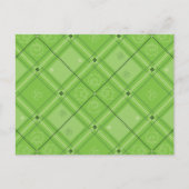 Dr. Seuss | St. Patrick's Day Kariert Pattern Postkarte (Vorderseite)