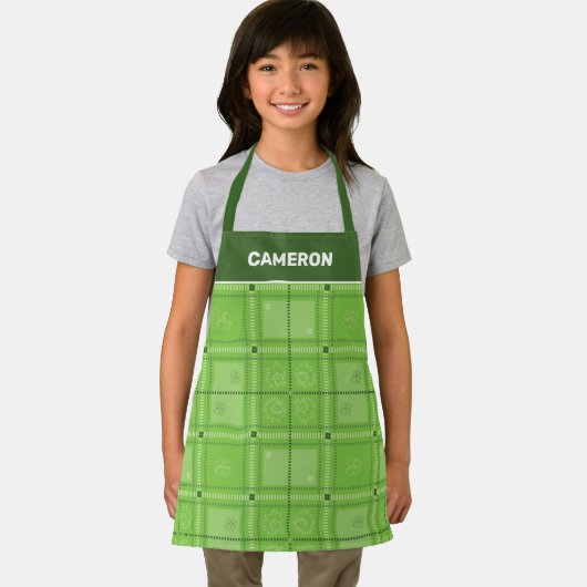 Dr. Seuss | St. Patrick's Day Kariert Pattern Schürze (Insitu)