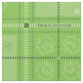 Dr. Seuss | St. Patrick's Day Kariert Pattern Stoff (Nahaufnahme)