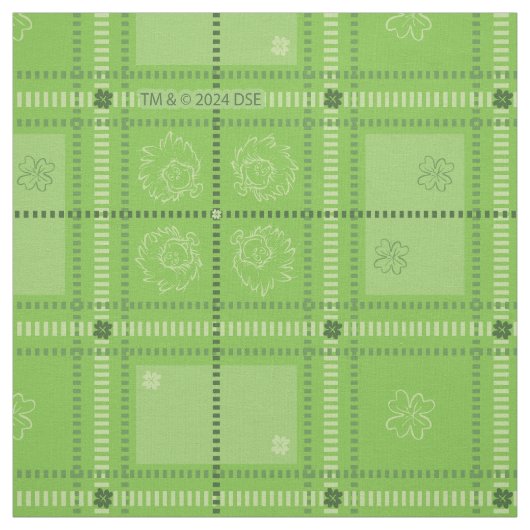 Dr. Seuss | St. Patrick's Day Kariert Pattern Stoff (Muster)