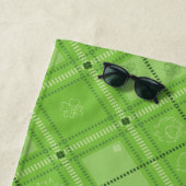 Dr. Seuss | St. Patrick's Day Kariert Pattern Strandtuch (Beispiel)