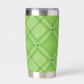 Dr. Seuss | St. Patrick's Day Kariert Pattern Thermobecher (Rückseite)