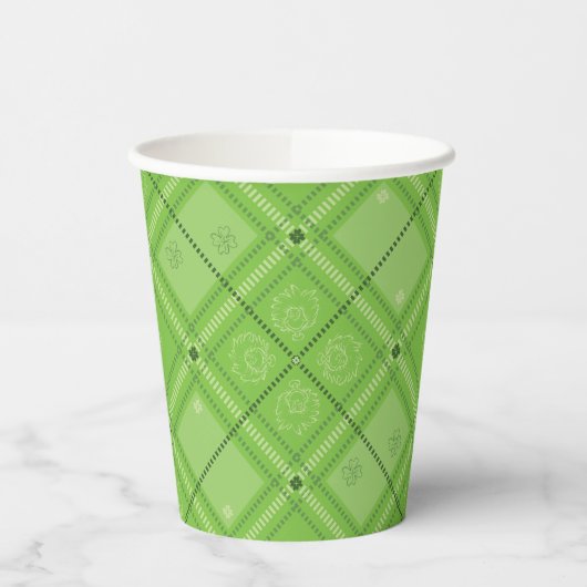 Dr. Seuss | St. Patrick's Day Karomuster Pappbecher (Links)