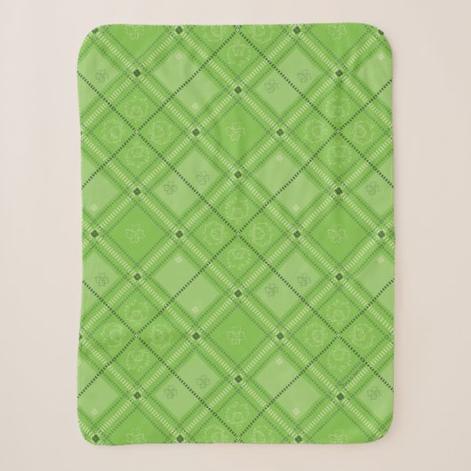 Dr. Seuss | St. Patricks Tag Karomuster Sherpadecke (Vorderseite)