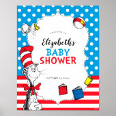 Dr. Seuss - The Cat in the Hat Baby Shower Willkom Poster (Vorne)