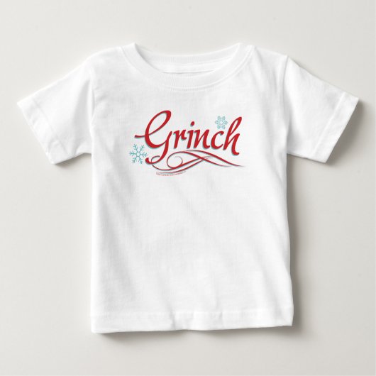 Dr. Seuss The Grinch | - Red and Blue Script Baby T-shirt (Vorderseite)