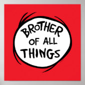 Dr. Seuss Thing 1 Thing 2 - Bruder aller Dinge Poster (Vorne)