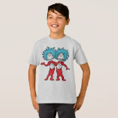 Dr. Seuss| Thing 1, Thing 2 Sitze T-Shirt (Vorne ganz)
