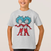 Dr. Seuss| Thing 1, Thing 2 Sitze T-Shirt (Vorderseite)