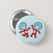 Dr. Seuss Thing 1 und Thing 2 Charakter Button (Vorne & Hinten)