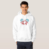 Dr. Seuss Thing 1 und Thing 2 Charakter Hoodie (Vorne ganz)