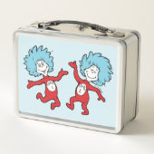 Dr. Seuss Thing 1 und Thing 2 Charakter Metall Brotdose (Rückseite)