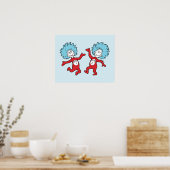 Dr. Seuss Thing 1 und Thing 2 Charakter Poster (Küche)