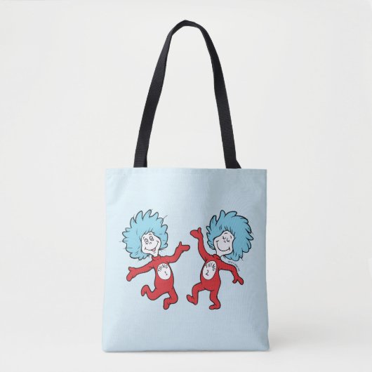 Dr. Seuss Thing 1 und Thing 2 Charakter Tasche (Vorderseite)