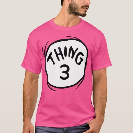 Dr. Seuss Thing 3 Emblem T-Shirt (Vorderseite)