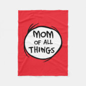 Dr. Seuss Thing Eine Sache Zwei - Mama aller Dinge Fleecedecke (Vorderseite)