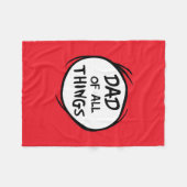 Dr. Seuss Thing Eine Sache Zwei - Vater aller Ding Fleecedecke (Vorderseite (Horizontal))