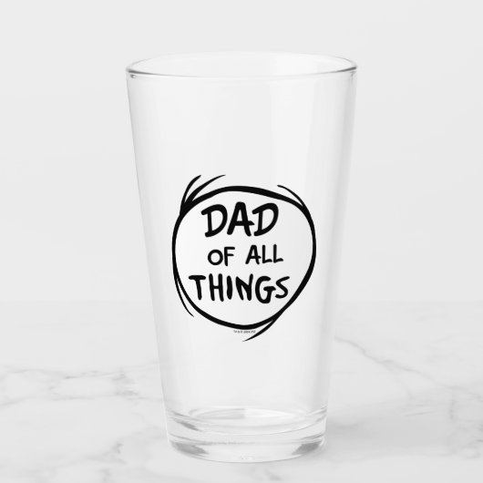 Dr. Seuss Thing Eine Sache Zwei - Vater aller Ding Glas (Vorderseite)
