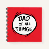 Dr. Seuss Thing Eine Sache Zwei - Vater aller Ding Notizblock (Vorderseite)