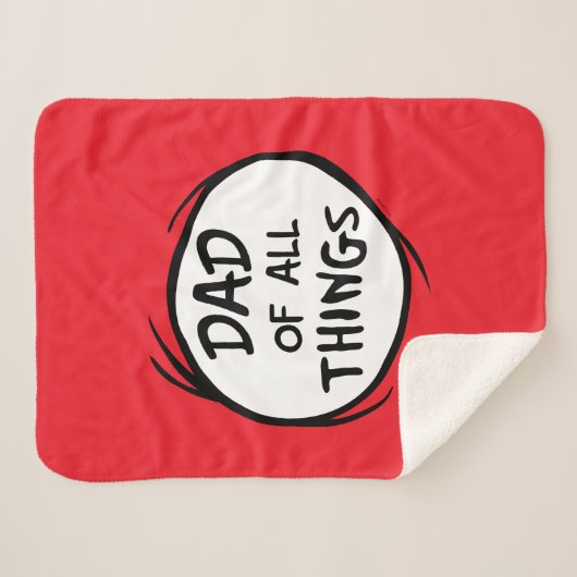 Dr. Seuss Thing Eine Sache Zwei - Vater aller Ding Sherpadecke (Vorderseite (Horizontal))