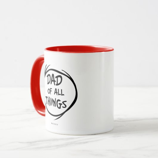 Dr. Seuss Thing Eine Sache Zwei - Vater aller Ding Tasse (Vorderseite Links)