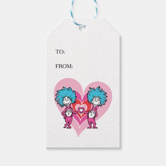 Dr. Seuss Valentine | Das eine ist das Zweite Geschenkanhänger (Vorderseite)