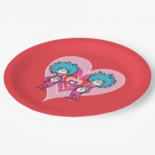 Dr. Seuss Valentine | Das eine ist das Zweite Pappteller (Schrägansicht)