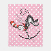 Dr. Seuss Valentine | Die Katze in der Hutschere Fleecedecke (Vorderseite)