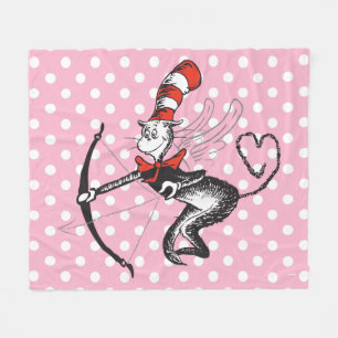 Dr. Seuss Valentine   Die Katze in der Hutschere Fleecedecke