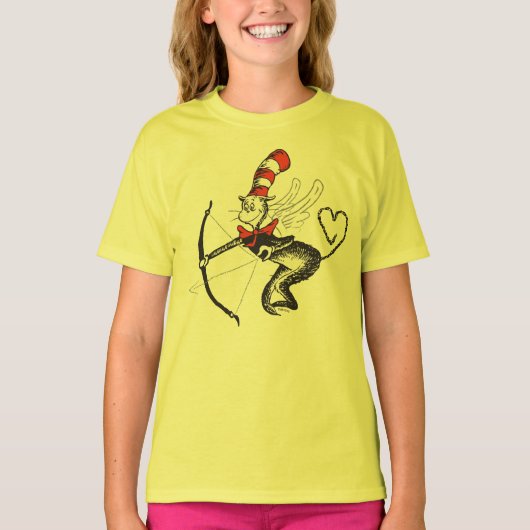 Dr. Seuss Valentine | Die Katze in der Hutschere T-Shirt (Vorderseite)