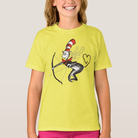 Dr. Seuss Valentine | Die Katze in der Hutschere T-Shirt (Vorderseite)