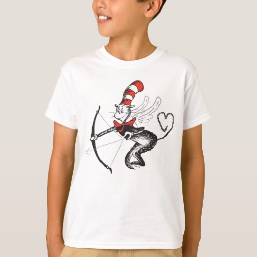 Dr. Seuss Valentine | Die Katze in der Hutschere T-Shirt (Vorderseite)