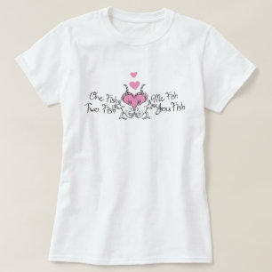 Dr. Seuss Valentine Ein Fisch zwei Fische T-Shirt