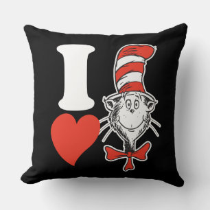 Dr. Seuss Valentine   I Heart The Cat in the Hat Kissen