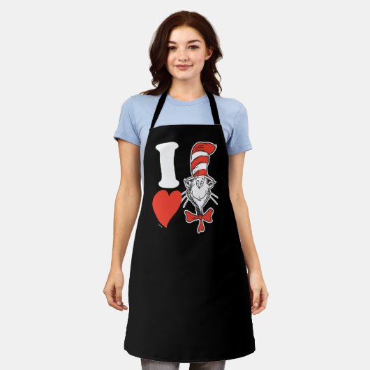 Dr. Seuss Valentine | Ich höre die Katze im Hut Schürze (Getragen)