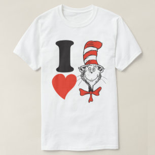 Dr. Seuss Valentine Ich höre die Katze im Hut T-Shirt