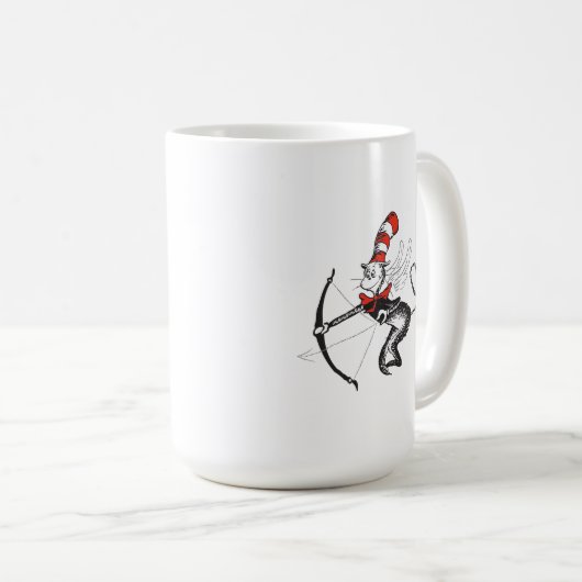 Dr. Seuss Valentine | Katze in der Hutschere Kaffeetasse (VorderseiteRechts)