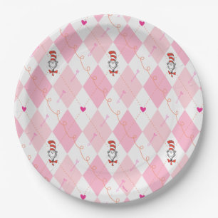 Dr. Seuss Valentine Rosa Raute Die Katze in H Pappteller