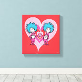 Dr. Seuss Valentine | Sache 1 Sache 2 Leinwanddruck (Insitu (Holzboden))