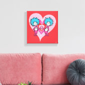 Dr. Seuss Valentine | Sache 1 Sache 2 Leinwanddruck (Insitu (Wohnzimmer))