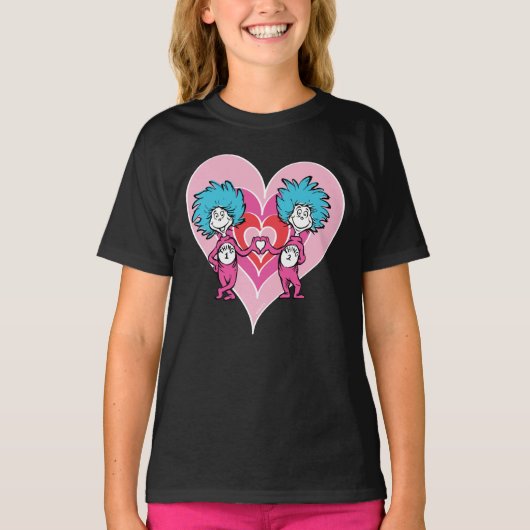 Dr. Seuss Valentine | Sache 1 Sache 2 T-Shirt (Vorderseite)