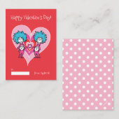 Dr. Seuss Valentine Thing 1 | 2 Card Mitteilungskarte (Vorne/Hinten)