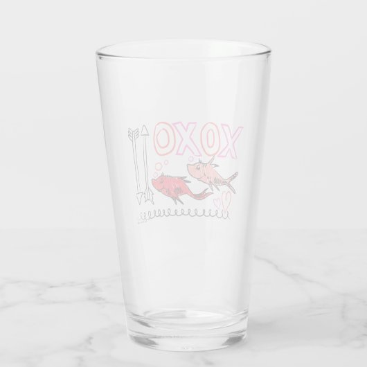 Dr. Seuss Valentine | XOXO Design Glas (Rückseite)