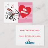 Dr. Seuss Valentine's Day | Be My Valentine Mitteilungskarte (Vorne/Hinten)