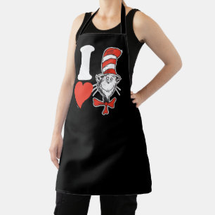 Dr. Seuss Valentinstag Ich liebe die Katze im Hu Schürze