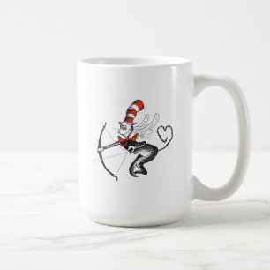 Dr. Seuss Valentinstag   Kater mit Hut Cupid Kaffeetasse