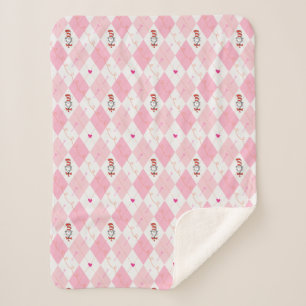 Dr. Seuss Valentinstag   Rosa Argyle Katze im Hut Sherpadecke