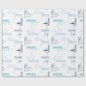 Dr. Seuss | Vatertag Zitatmuster Geschenkpapier (Flach)